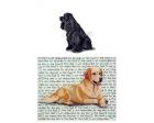 Cocker Spaniel Glass Cutting Board (Black)