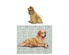 Cocker Spaniel Glass Cutting Board (Buff)