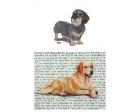 Dachshund Glass Cutting Board (Wirehair)