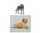 Irish Wolfhound Glass Cutting Board