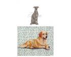 Italian Greyhound Glass Cutting Board