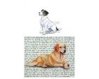 Jack Russell Glass Cutting Board (Tri)