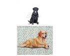 Labrador Retriever Glass Cutting Board (Black)