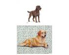 Labrador Retriever Glass Cutting Board (Chocolate)