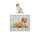 Labrador Retriever Glass Cutting Board (Yellow)