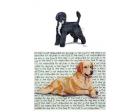 Portuguese Water Dog Glass Cutting Board