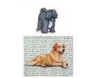 Tibetan Terrier Glass Cutting Board