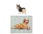 Welsh Corgi Glass Cutting Board (Pembroke, Tri)