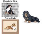 Dachshund Mouse Pad (Longhair, Black and Tan)