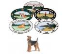 Airedale Terrier Oval Platter