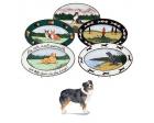 Australian Shepherd Oval Platter