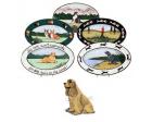 Cocker Spaniel Oval Platter (Buff)