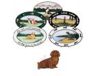 Dachshund Oval Platter (Longhair)