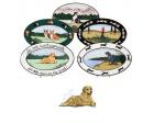 Golden Retriever Oval Platter (Lying Down)