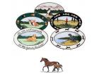 Mare and Foal Oval Platter
