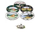 Jack Russell Oval Platter (Digging)