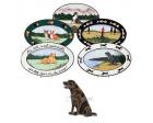 Labrador Retriever Oval Platter (Chocolate, Sitting)