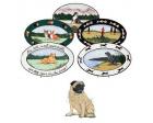 Pug Oval Platter