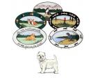 West Highland Terrier Oval Platter (Westie)