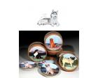 Siberian Husky Bisque Coasters