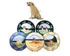 Labrador Retriever Earthenware Charger (Yellow, Sitting)