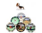 Basset Hound Earthenware Rim Bowl