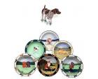 German Shorthair Pointer Earthenware Rim Bowl